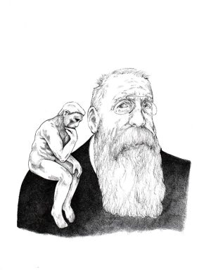Auguste Rodin mit Denker