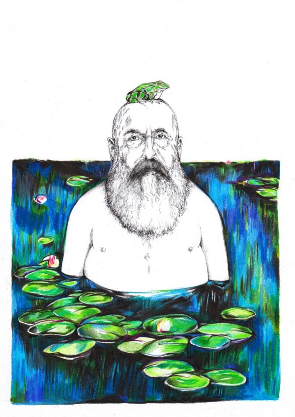 Claude Monet mit Seerosen