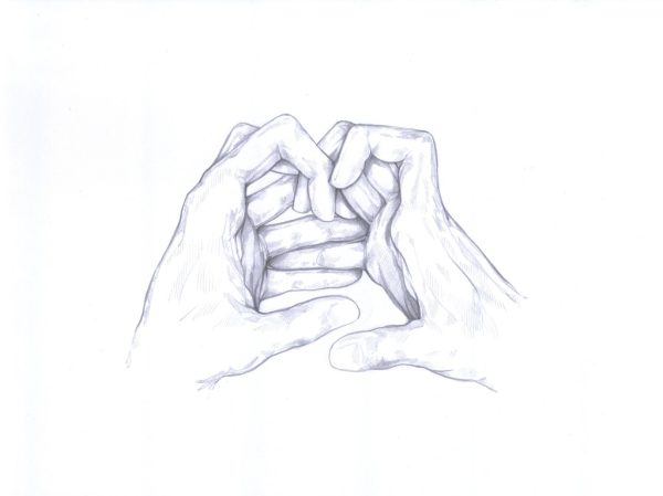 Hände, ringend