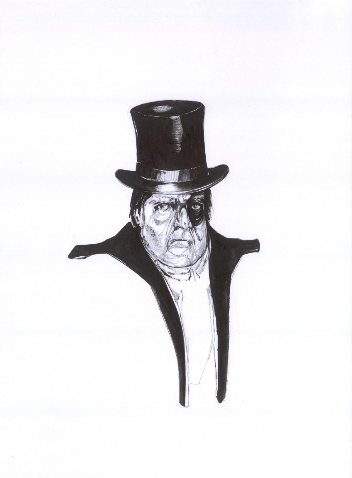 Herr mit Hut
