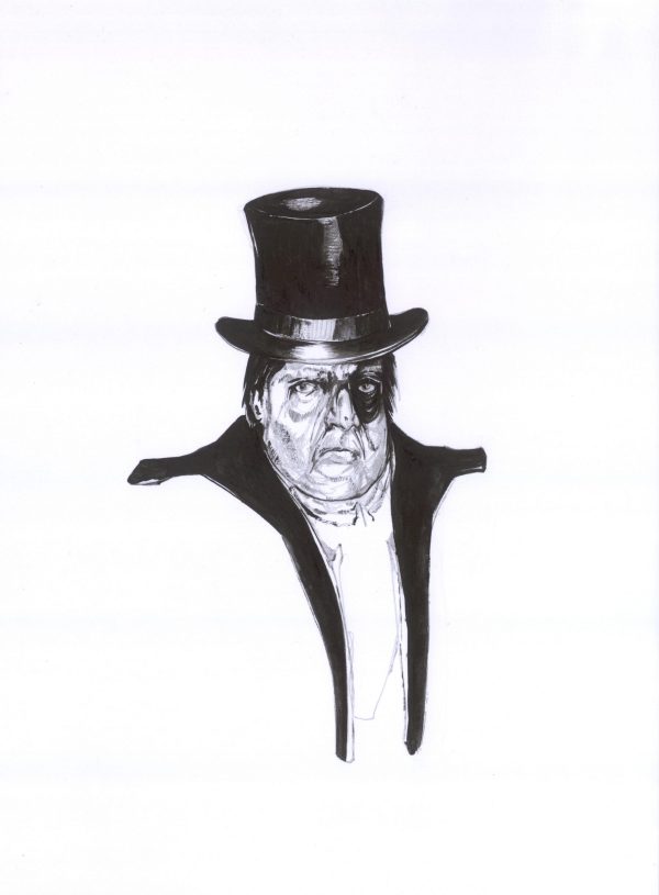 Herr mit Hut