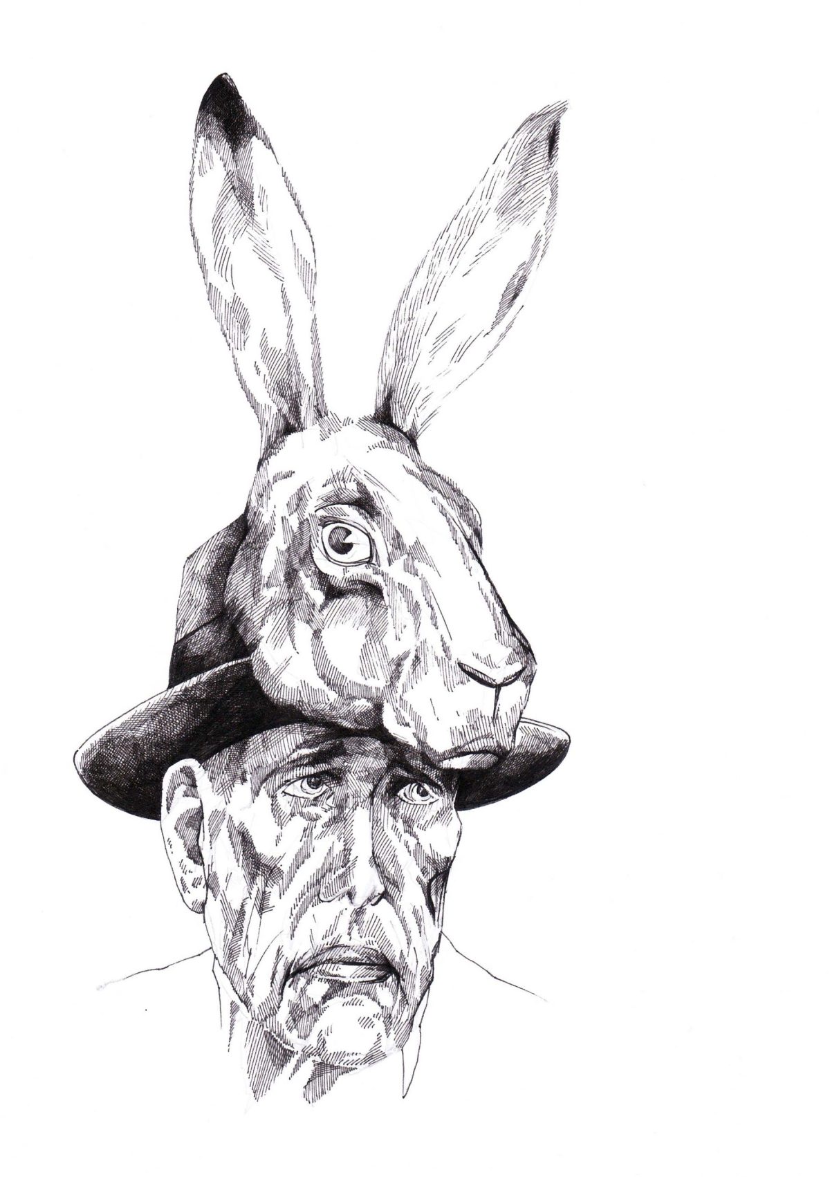 Joseph Beuys - vom Hasen behütet
