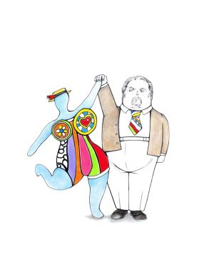 Niki de Saint Phalle tanzt Botero