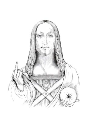 Salvator Mundi, gracefully resigning