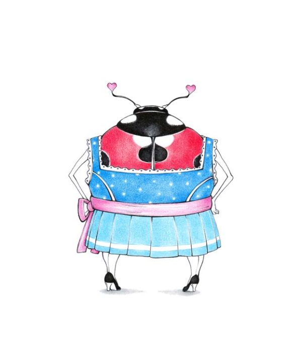 Original-Zeichnung "Wiesn-Käfer"