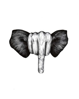 Éléphant terrible