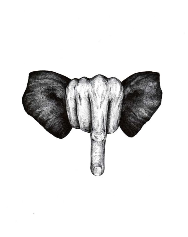 Éléphant terrible