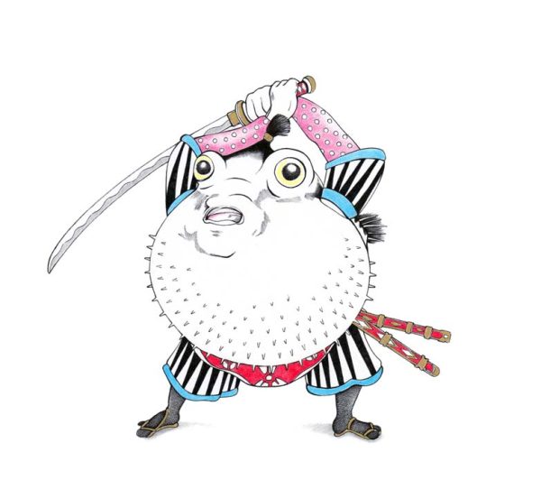 Original-Zeichnung "Last Fight of the Fugu"
