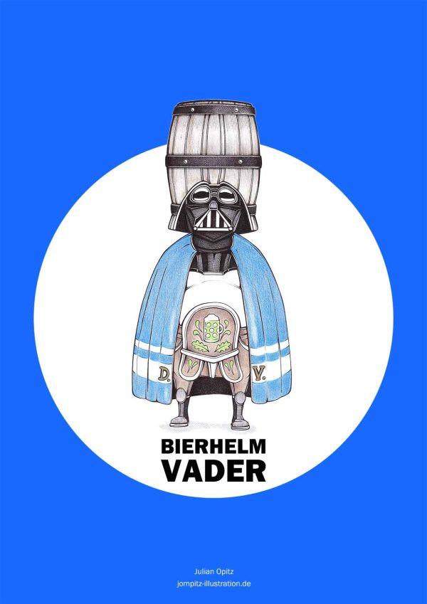 Poster "Bierhelm Vader"