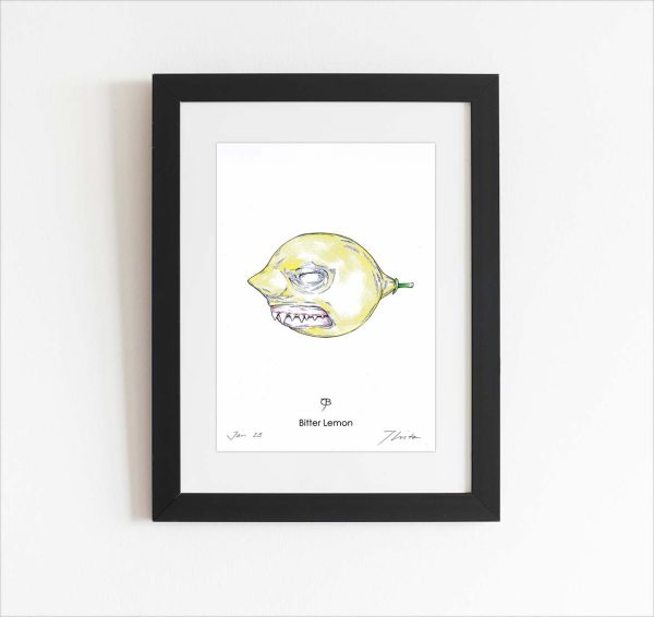 Handsignierter Kunstdruck "Bitter Lemon"