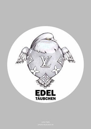 Poster "Edeltäubchen"