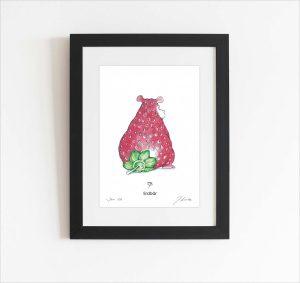 Handsignierter Kunstdruck "Erdbär"