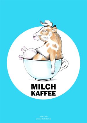 Poster "Milchkaffee"