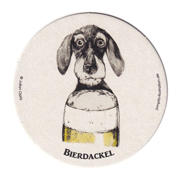 20er-Pack Bierdeckel "Bierdackel"