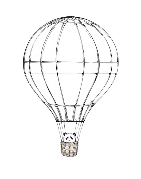 Chinesischer Spionage Ballon mit Panda