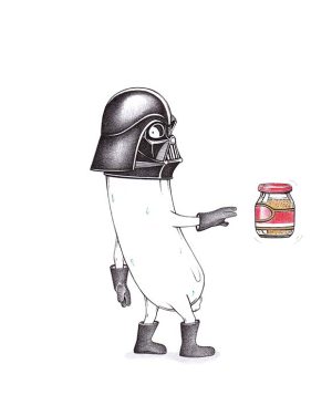Darth Vader als Weißwurst