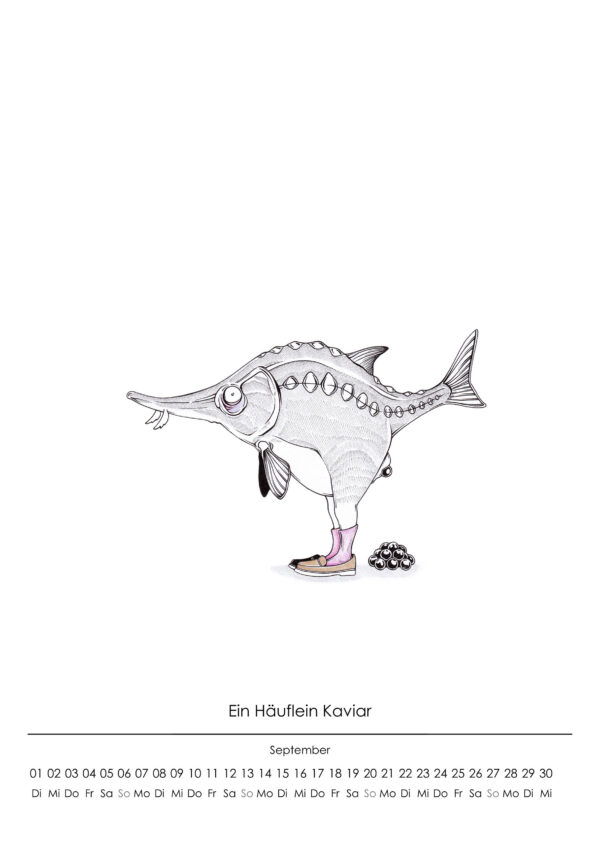 Fisch-Kalender 2026 "Fish 'n' Hips" – Bild 4