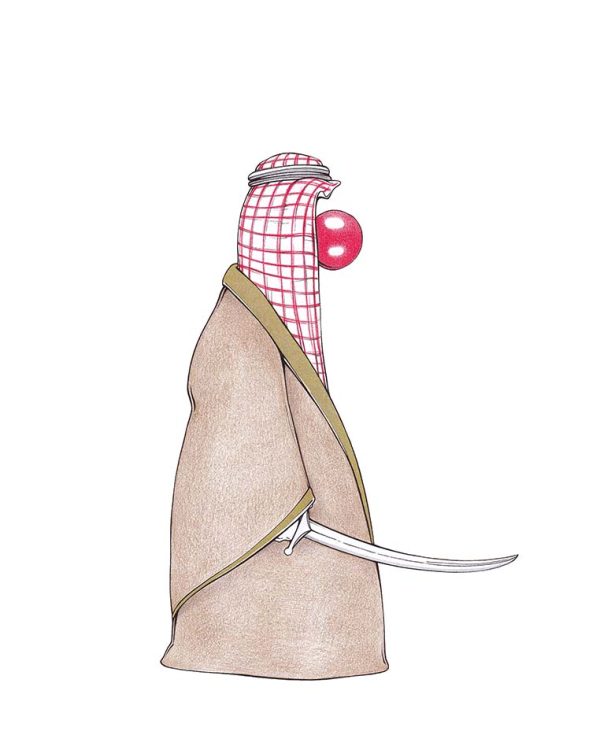 Saudi Arabien Karikatur