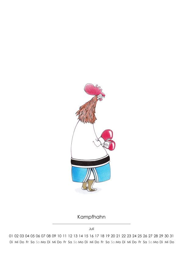 Hahn-Kalender 2025 "Chicken Lover" – Bild 3