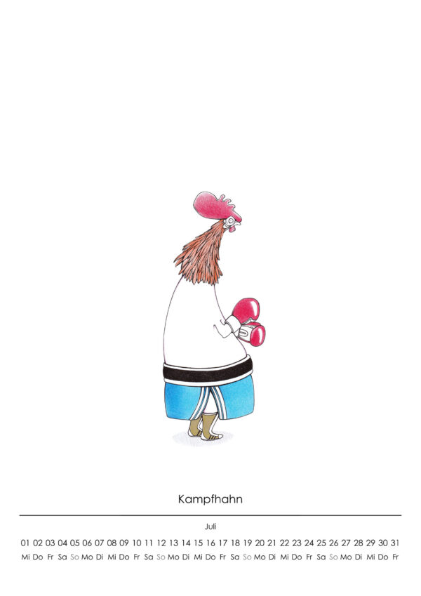 Hahn-Kalender 2026 "Chicken Lover" – Bild 3