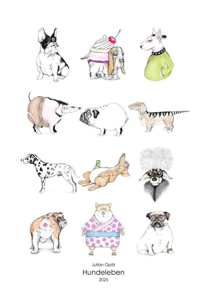 Hunde-Kalender 2025 "Hundeleben" - Julian Opitz