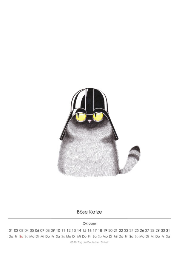 Katzen-Kalender 2026 "Samthart" – Bild 4