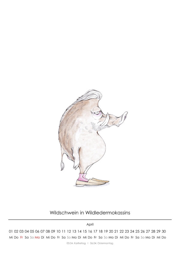 Schweine-Kalender 2026 "Alles Schweine" – Bild 2