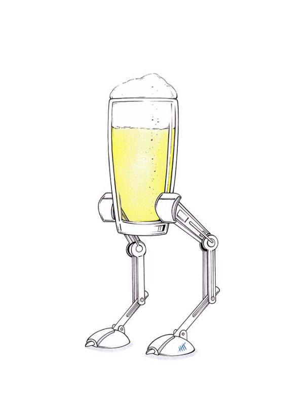 Star Wars AT-ST als Bier auf zwei mechanischen Beinen