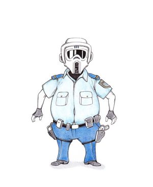 Star Wars Scout Trooper Polizei