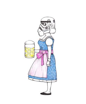 Star Wars Sturmtruppen im Dirndl